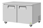 image of RefrigerationX XUR-60-N6 60"  2-Section Undercounter Refrigerator w/ 2 Doors, 16.8 cu ft