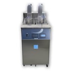 image of Resfab MB-85AT 21" Floor Model Electric Full Pot Fryer w/ 85-Lb. Capacity, 2 Twin or 1 Full Baskets