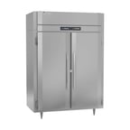image of Victory RFS-2D-S1-EW-HC 58" 2-Section Reach-In Refrigerator/Freezer Combo w/ 2 Solid Doors