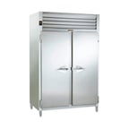 image of Traulsen RHT232DUT-FHS 48" Two Section Reach-In Refrigerator w/ 2 Solid Doors, Top Mount, 42 cu. ft.