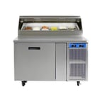 image of Randell 8148N-290-PCB 48" 1 Door Refrigerated Pizza Prep Table, 9 cu. ft.