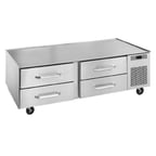 image of Randell LPRES1R1-48C4 48" 2 Drawers Refrigerated Chef Base w/ Marine Edge, Self-Contained