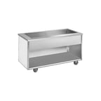 image of Randell RAN IC-6S 86" RanServe Cold Food Table w/ Open Base, Ice-cooled, (6) Pan