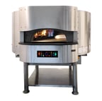 image of RositoBisani FGRI150-ST Wood / Coal / Gas Fired Rotary Oven w/ 59" Cooking Chamber, Touchscreen