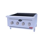 image of Royal Range of California RB-821 21" Countertop Gas Radiant Charbroiler, (3) Burners, 43.500 BTU
