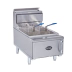 image of Royal Range of California RCF-25 Full Pot Countertop Gas Fryer w/ 25-lb Capacity, 3 Burners