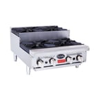 image of Royal Range of California RDHP-36-6SU 36" Countertop Step-Up Gas Hotplate with (6) Burners, Manual Controls, 180.000 BTU