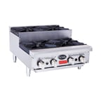 image of Royal Range of California RDHP-48-8SU 48" Countertop Step-Up Gas Hotplate with (8) Burners, Manual Controls, 240.000 BTU