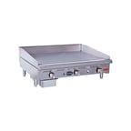 image of Royal Range of California RDMG-24 24" Countertop Manual Gas Griddle, 24" Deep, 60.000 BTU