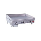image of Royal Range of California RDMG-36-D 36" Countertop Manual Gas Griddle, 30" Deep, 90.000 BTU