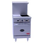 image of Royal Range of California RDR-4 24" Gas Restaurant Range w/ (4) Open Burners, (1) Space Saver Oven, 147.000 BTU