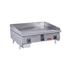 image of Royal Range of California RDSA-24-D 24" Countertop Gas Griddle, 30" Deep, Solid State Controls