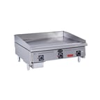 image of Royal Range of California RDSA-36 36" Countertop Gas Griddle, 24" Deep, Solid State Controls