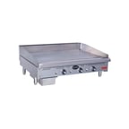 image of Royal Range of California RDTG-36-D 36" Countertop Thermostatic Gas Griddle, 30" Deep, 90.000 BTU