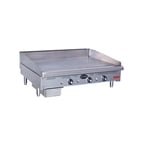 image of Royal Range of California RDTG-36 36" Countertop Thermostatic Gas Griddle, 90.000 BTU