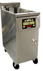 image of Royal Range of California REF-1417-CM Electric Full Pot Fryer, Floor Model, 50 Lbs, Twin Baskets