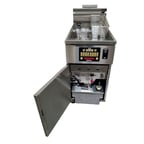 image of Royal Range of California RHEF-45-4-CM 6 Multi-Battery Gas Fryer w/ (4) 50-lb Vats, Built-In Filter