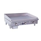 image of Royal Range of California RMG-24 24" Countertop Manual Gas Griddle, 24" Deep, 60.000 BTU