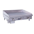 image of Royal Range of California RSMG-24 24" Countertop Snack Manual Gas Griddle, 18" Deep, 40.000 BTU