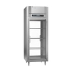 image of Victory RSA-1D-S1-EW-PT-G-HC One Section Wide Pass-Thru Refrigerator w/ 2 Glass Swing Full Doors, Aluminum Interior, 26 cu. ft.