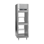image of Victory RSA-1D-S1-PTHDGDHC 27" One Section Pass-Thru Refrigerator w/ 4 Glass Swing Half Doors, Aluminum Interior, 23 cu. ft.