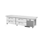image of True TRCB-79-86-HC~SPEC3 86" 4 Drawers Refrigerated Chef Base,  (8) 12" x 20" Pan Capacity