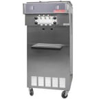 image of SaniServ 521 Floor Model Soft Serve/Yogurt Twist Freezer w/ (2) 17-Qt. Mix Capacity, 2 Heads
