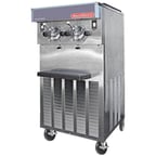 image of SaniServ 624 Floor Model Air-Cooled 2-Flavor Shake Machine w/ 20-Qt. Mix Capacity, 2 Heads