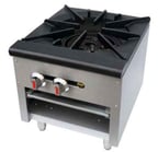 image of Sapphire Manufacturing SE-SPR1 18" Gas Stock Pot Range w/ (1) Two Ring Burner, Manual Controls, 80.000 BTU