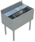 image of Sapphire Manufacturing SMIB-1830 Insulated Underbar Ice Bin w/ Bottle Holder
