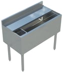 image of Sapphire Manufacturing SMIB-1836 Insulated Underbar Ice Bin w/ Bottle Holder