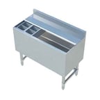image of Sapphire Manufacturing SMIB-1836CP10 Insulated Underbar Ice Bin w/ Bottle Holder