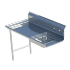 image of Sapphire Manufacturing SMSDT-48L 48" Straight Soiled Dishtable w/ Left  Table, Pre-Rinse Sink
