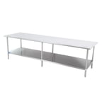 image of Sapphire Manufacturing SMT-24108S Stainless Steel Top " 97" - 108" Work Table