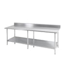 image of Sapphire Manufacturing SMTB-2484G Stainless Steel Top " 73" - 84" Work Table