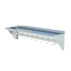 image of Sapphire Manufacturing SMWP-1272 Wall-Mounted with Pot Rack Overshelf