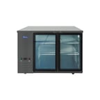 image of Atosa USA SBB48GGRAUS2 48" Two Section Back Bar Cooler with Glass Door, 11.5 cu. ft.