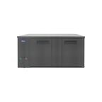 image of Atosa USA SBB69GRAUS2 68" Two Section Back Bar Cooler with Solid Door, 18.6 cu. ft.