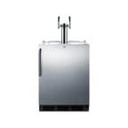 image of Summit SBC54OSBIADA 24" 1 Tower Kegerator Dispenser, 5.5 cu. ft.