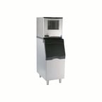 image of Scotsman FS0522A-1/B322S Air Cooled Flake 450 lb Ice Machine with Bin, 370 lb Storage