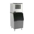 image of Scotsman FS0822A-1/B530P/KBT27 Air Cooled Flake 800 lb Ice Machine with Bin, 536 lb Plastic