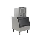 image of Scotsman MC0322SA-1/B330P/KBT27 Air Cooled Half Cube 356 lb Ice Machine with Bin, 344 lb Storage