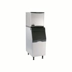 image of Scotsman NH0422W-1/B322S Water Cooled Nugget 441 lb Ice Machine with Bin, 370 lb Storage