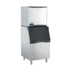 image of Scotsman NS0622W-1/B530S/KBT27 Water Cooled Nugget 715 lb Ice Machine with Bin, 536 lb Stainless