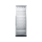 image of Summit SCR1401 24" Beverage Center w/ Right Hinged Glass Door, Black Exterior, 12.6 cu.ft