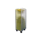 image of SecoSelect ORV-3-1818-X 10 Pan Aluminum End Load Versatile Tray Rack with 3" Bottom Load Slides