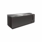 image of Serv-Ware BC-95-HC 95" Black Flat Top Bottle Cooler, 26 cu. ft.