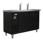 image of Serv-Ware DD49-2-HC 49" 2 Columns Draft Beer Cooler, 10.45 cu. ft.