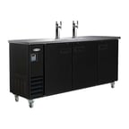 image of Serv-Ware DD73-2-HC 73" 2 Columns Draft Beer Cooler, 17.26 cu. ft.