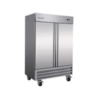 image of Serv-Ware RF2-35-HC 40" 2-Section Solid Door Reach-In Freezer, Bottom Mount, 35 cu. ft.
